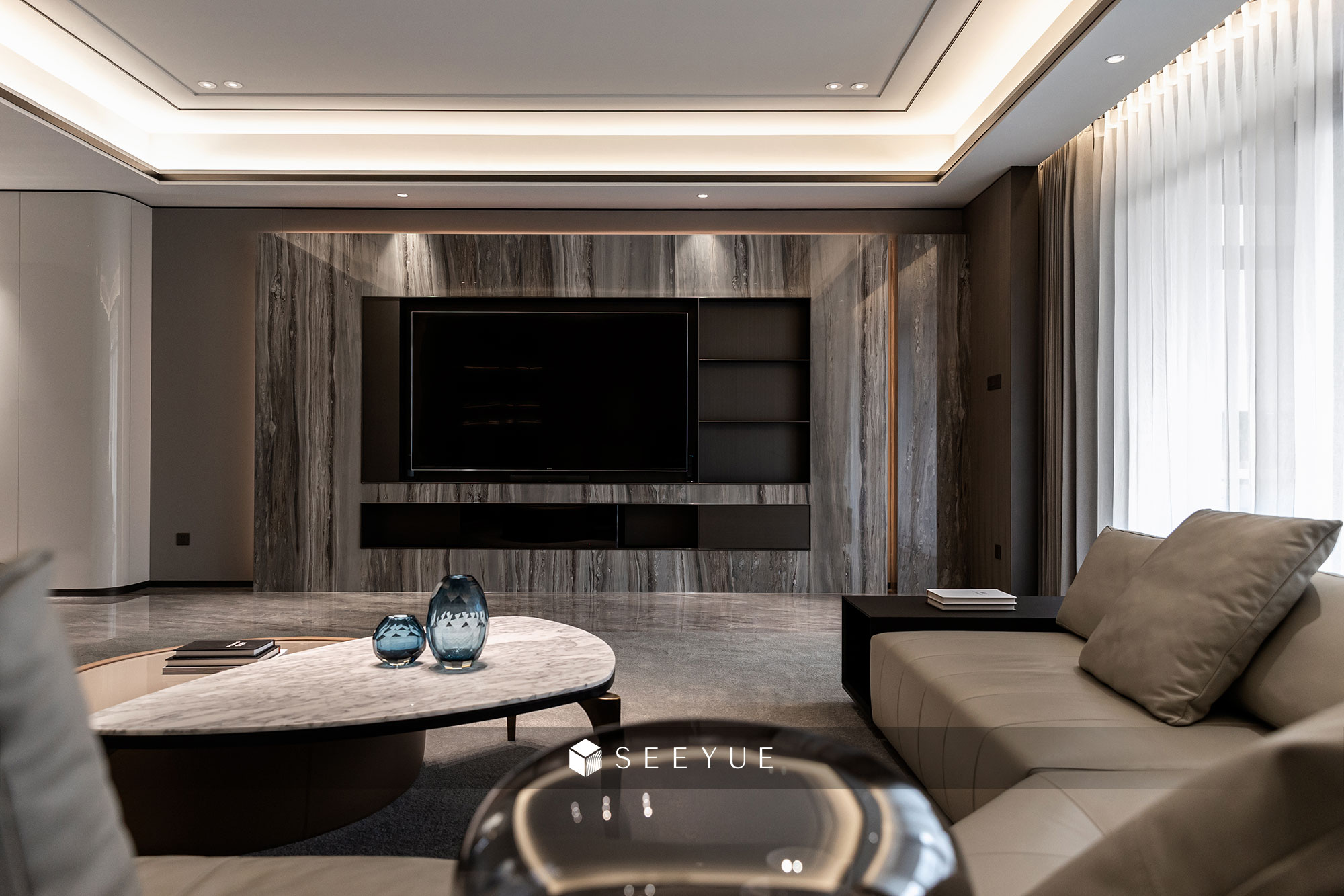 奢悅-客廳-護(hù)墻-收納-極簡(jiǎn)-輕奢-(28)